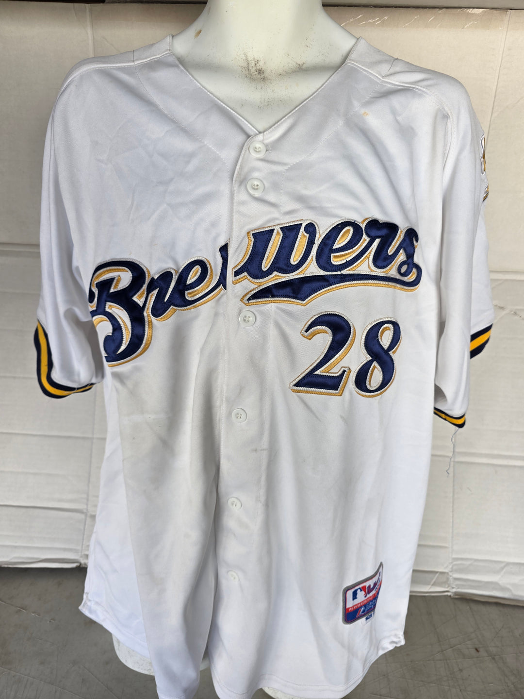 Prince Fielder Milwaukee Brewers jersey front
