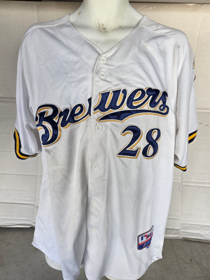 Prince Fielder Milwaukee Brewers jersey front