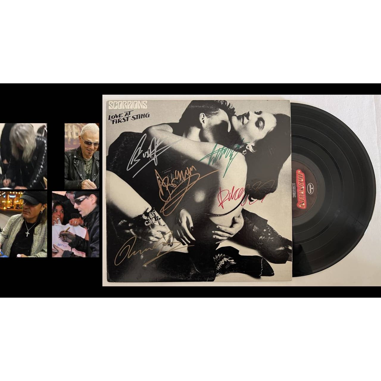 Scorpions "Love at first Sting" LP signed with proof