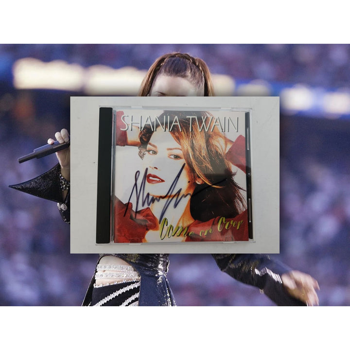 Shania Twain "Come on Over" CD cover signed with proof