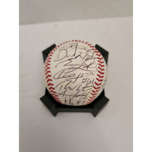 Anthony Rizzo Joe Maddon Chicago Cubs World Series champions team signed baseball