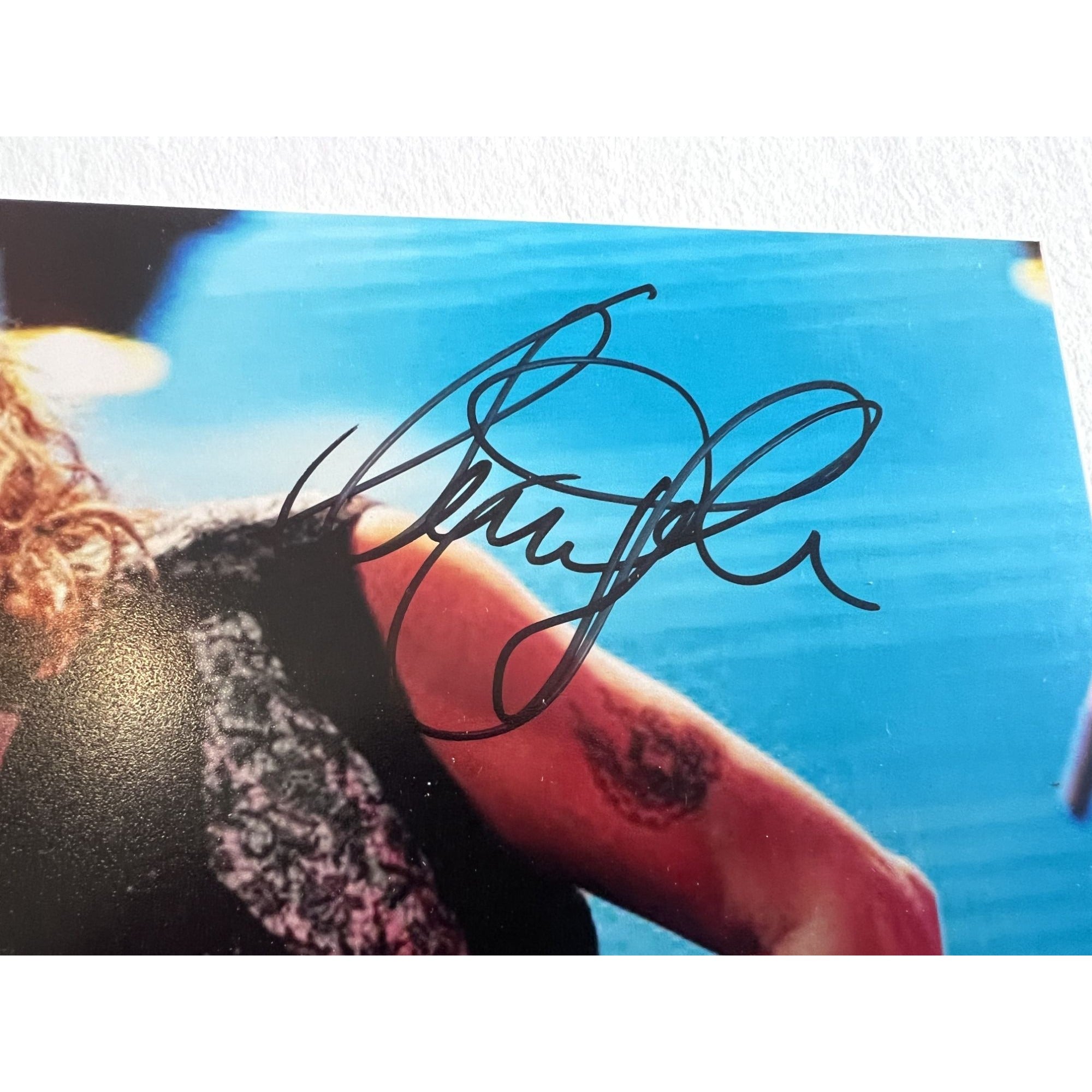 Steven Tyler of Aerosmith 8 by 10 signed photo with proof