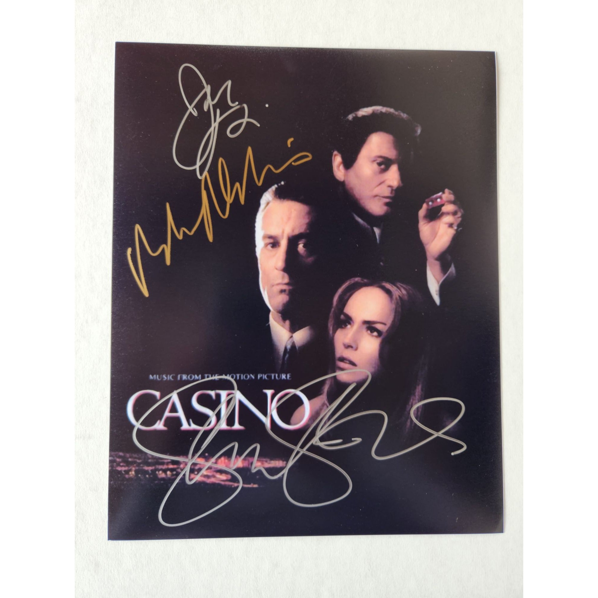 Casino Robert De Niro Joe Pesci Sharon Stone 8x10 photo signed with proof