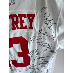 San Francisco 49ers 2023-24 Chrisian McCaffrey size xl game model  jersey team signed with proof
