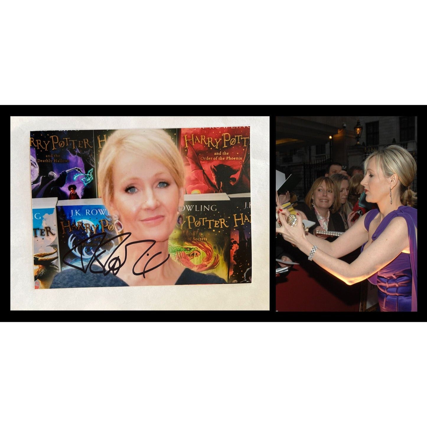 JK Rowling Harry Potter author 5x7 photo signed with proof