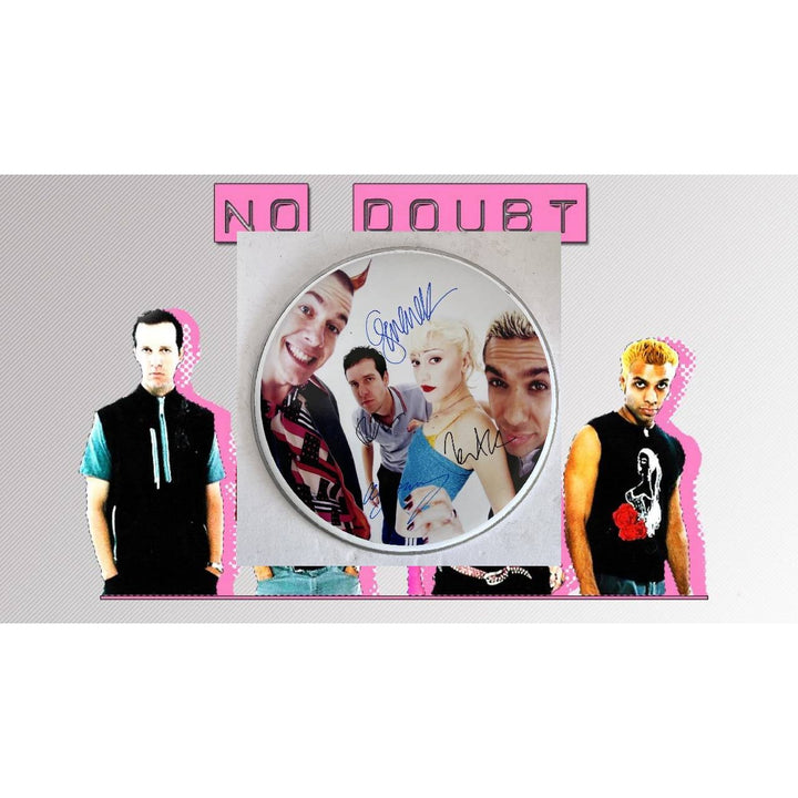 Gwen Stefani No Doubt one-of-a-kind drumhead signed with proof