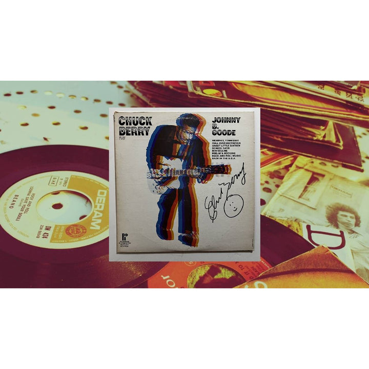 Chuck Berry "Johnny B Goode" original LP signed with proof