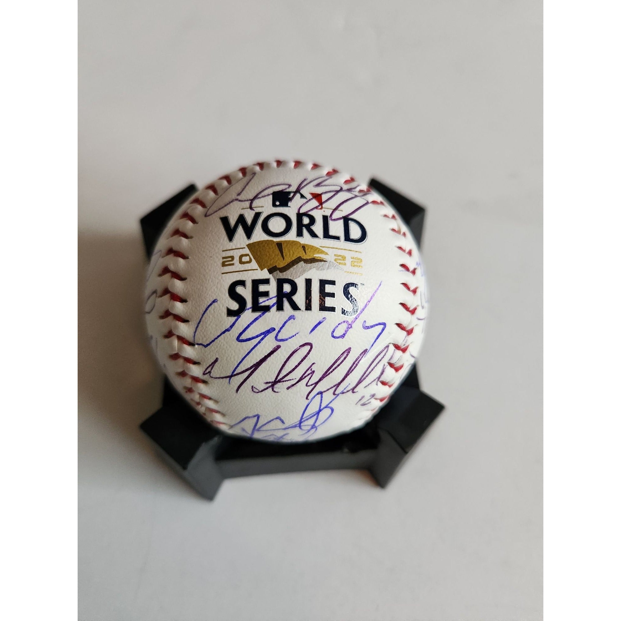 Houston Astros Framber Valdez Justin Verlander, Alex Bregman, Yordan Alvarez, Jose Altuve, 2022 World Champs team signed baseball with proof