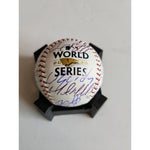 Load image into Gallery viewer, Houston Astros Framber Valdez Justin Verlander, Alex Bregman, Yordan Alvarez, Jose Altuve, 2022 World Champs team signed baseball with proof
