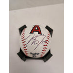 Load image into Gallery viewer, Mike Trout California Angels Rawlings Baseball signed with proof free acrylic display case
