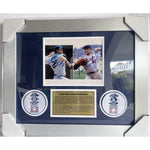 Load image into Gallery viewer, Sandy Koufax &amp; Clayton Kershaw Los Angeles Dodgers Cy Young award winners &amp; MLB Hall of Famer 8x10 photo signed &amp; framed
