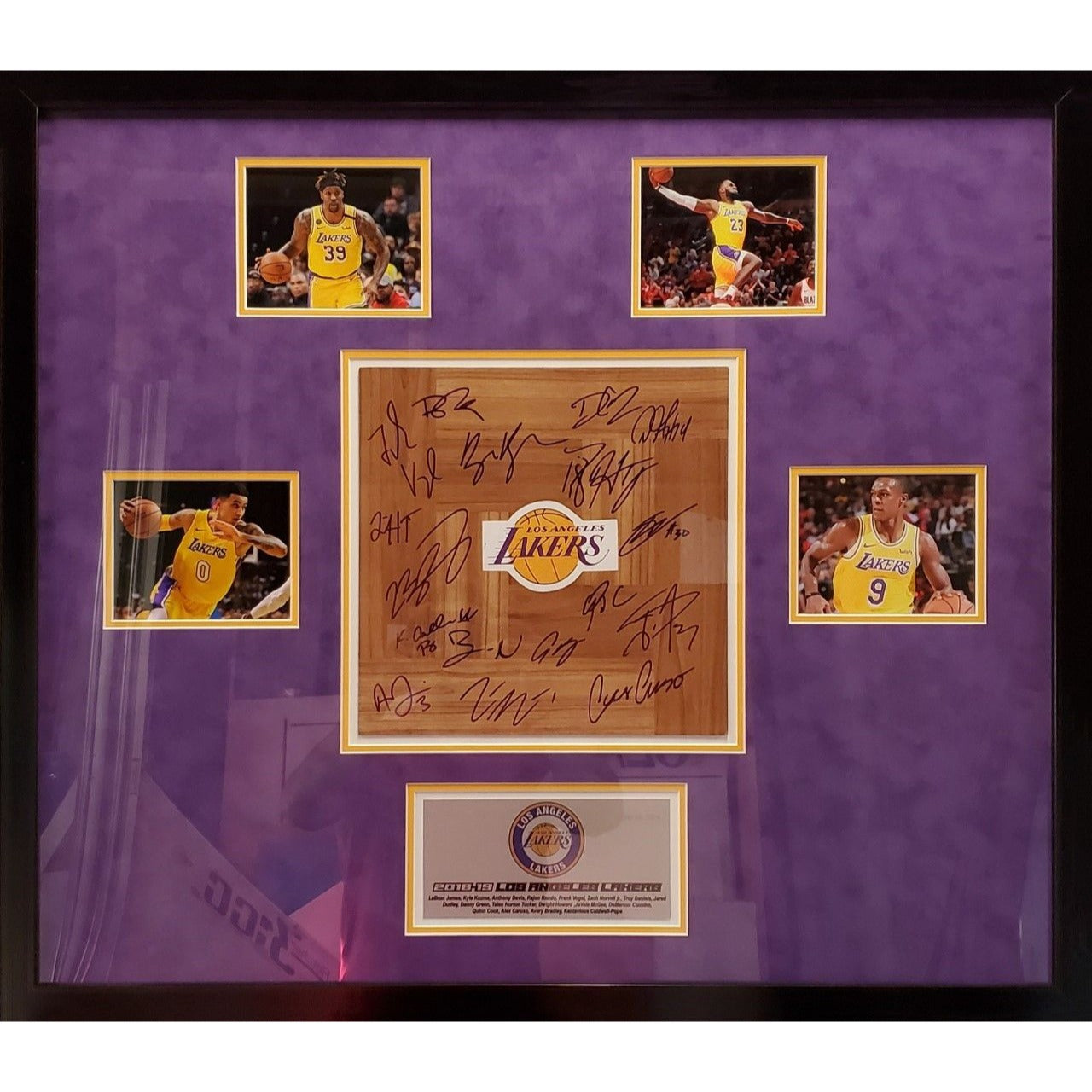 Awesome Artifacts Kobe Bryant, Shaquille O'Neal, Jerry Bus Jerry West 2019-20 Los Angeles Lakers Team Signed Shooting Shirt with Proof by Awesome Artifact
