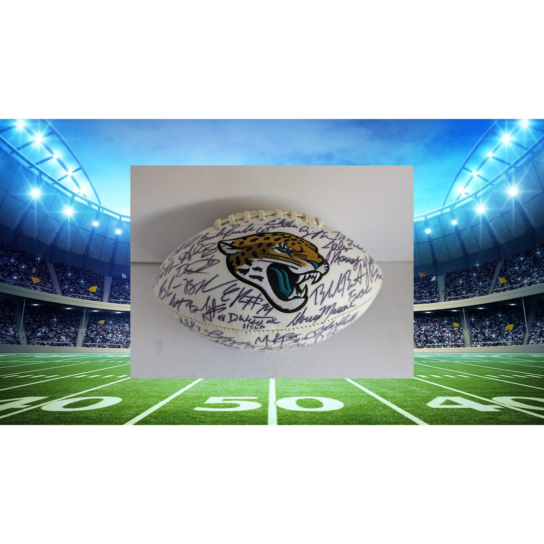 Jacksonville Jaguars team signed football