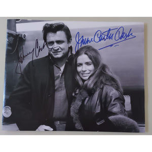 Johnny Cash and June Carter Cash signed with proof