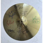 Load image into Gallery viewer, Dave Matthews signed with hand sketch Stefan Lessard Carter Buford 18&quot; cymbal signed with proof
