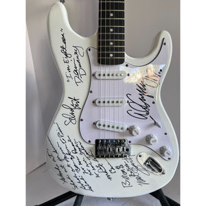 Alice Cooper Band Michael Bruce Dennis Dunaway Neil Smith stratcoster electric guitar signed with proof