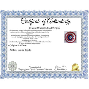 Avengers-Captain America metal shield Chris Evans, Scarlett Johansson, Robert Downey Jr. 20 plus signatures signed with proof