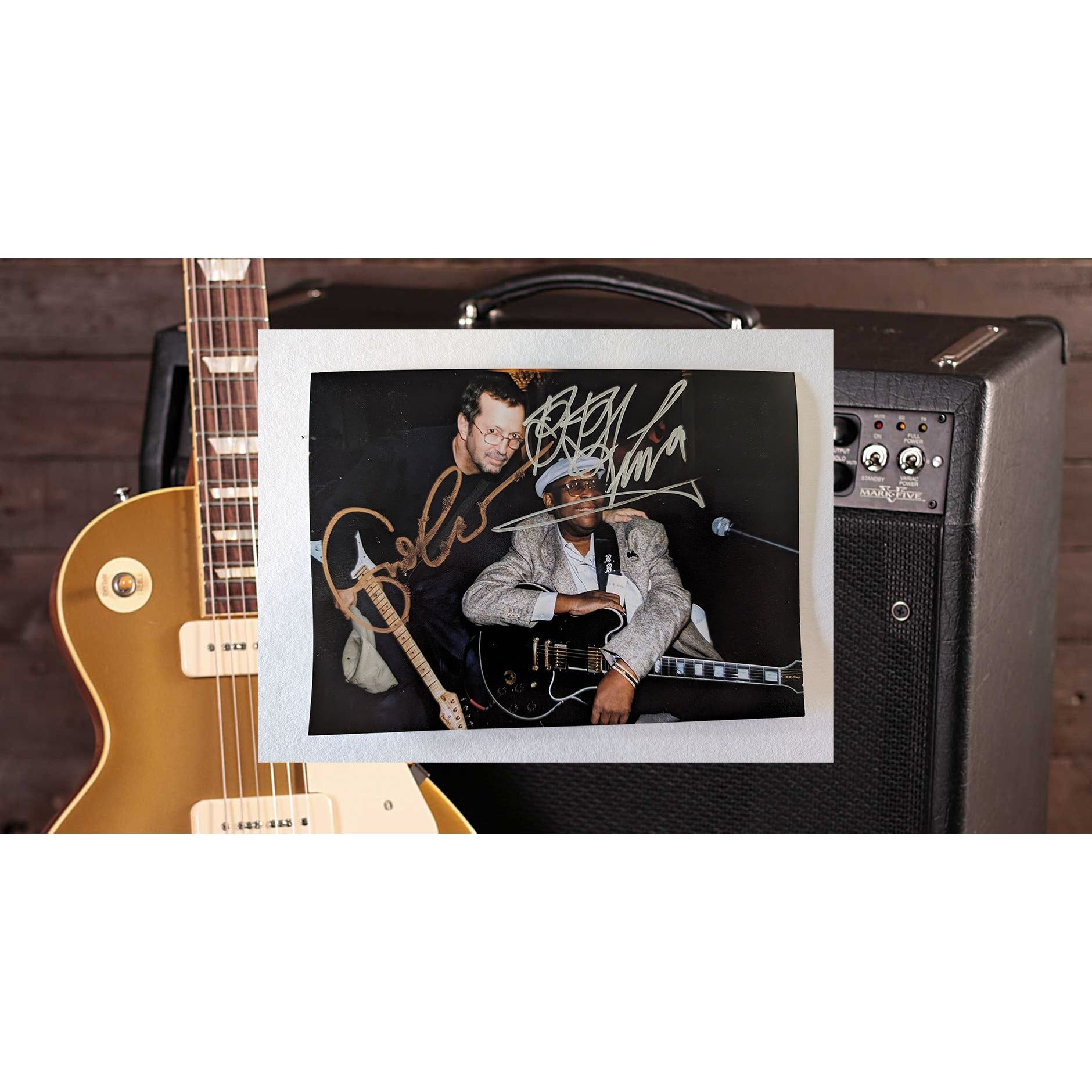 Eric Clapton Riley BB King 5x7 photograph signed with proof