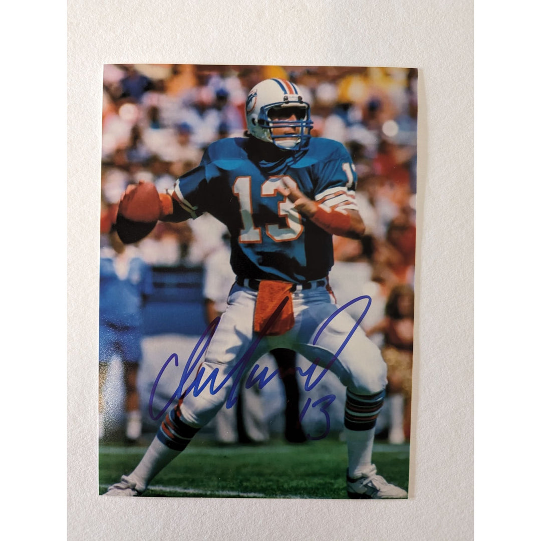 Dan Marino Miami Dolphins 5x7 photograph signed with proof