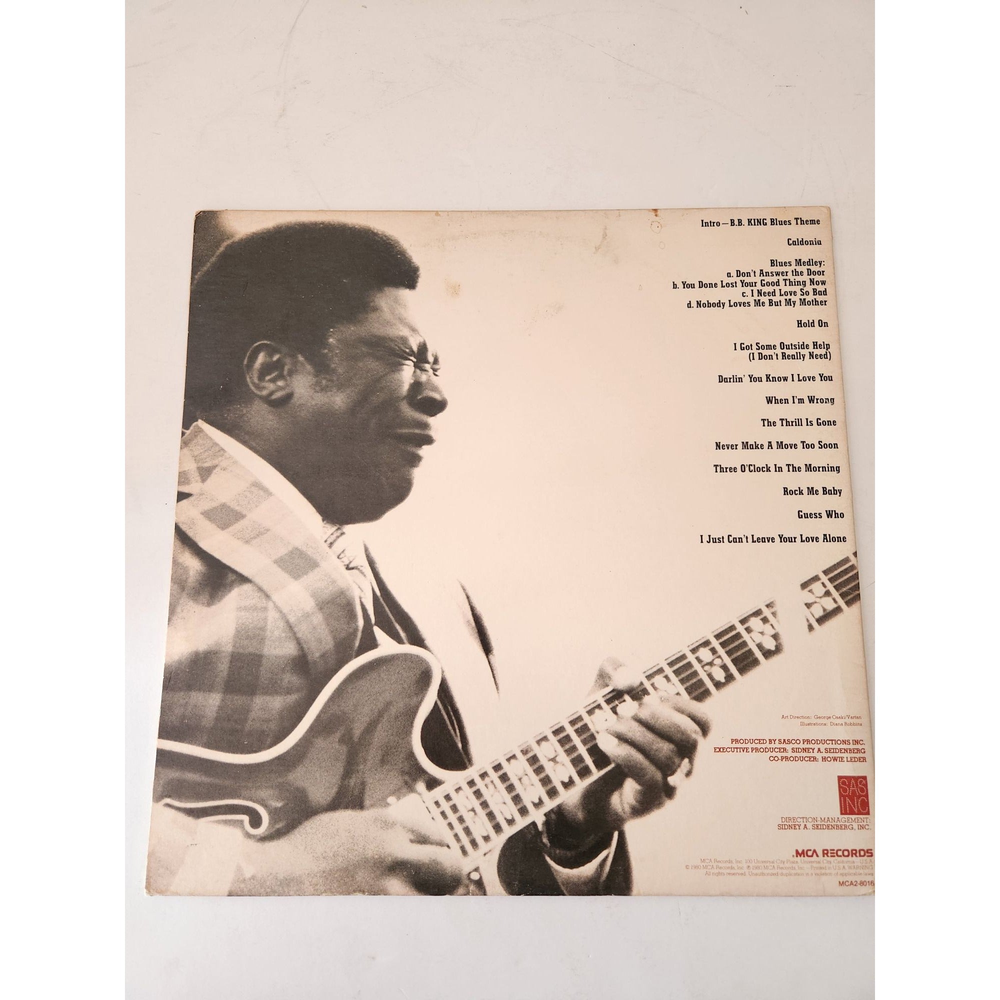 BB King now appearing at the Old Miss LP cover no LP signed with proof