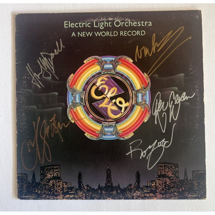 ELO Jeff Lynne Electric Light Orchestra original LP signed with proof