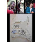 Load image into Gallery viewer, Jimmy Page Robert Plant John Paul Jones Led Zeppelin Fender Stratocaster electric guitar pick guard signed with proof
