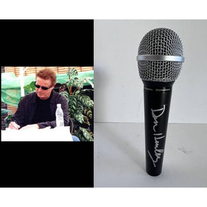 Don Henley lead singer of The Eagles microphone signed with proof