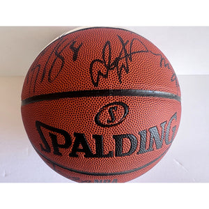 2008 USA basketball team signed Kobe Bryant LeBron James Dwyane Wade Chris Paul basketball sign with proof