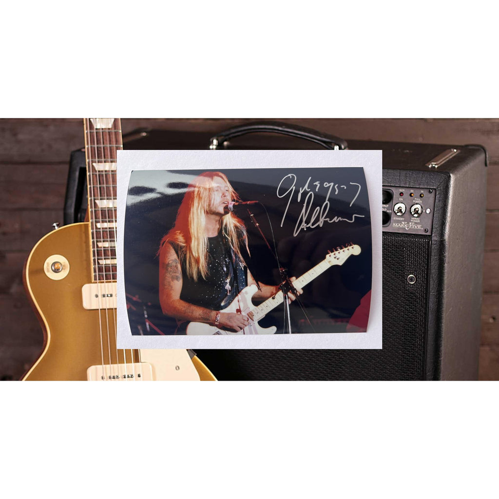 Gregg Allman of the Allman Brothers 5x7 photograph signed with proof