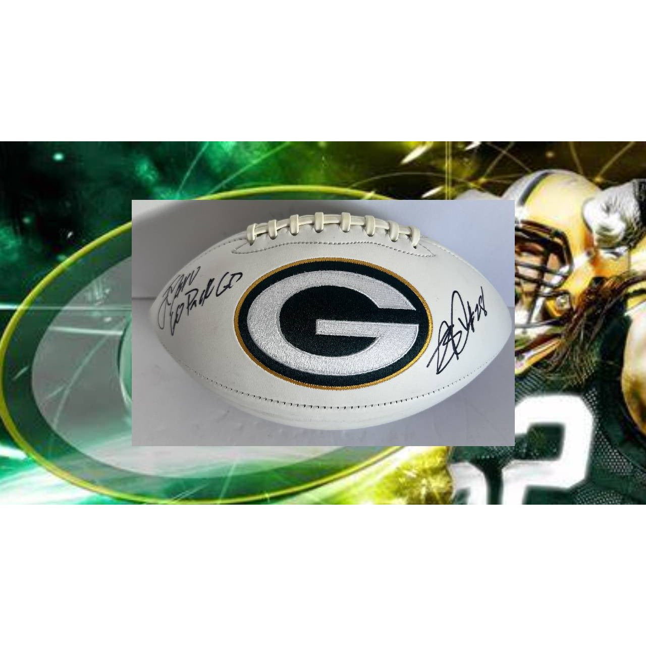 Football sign sold by 2012 GB Packers