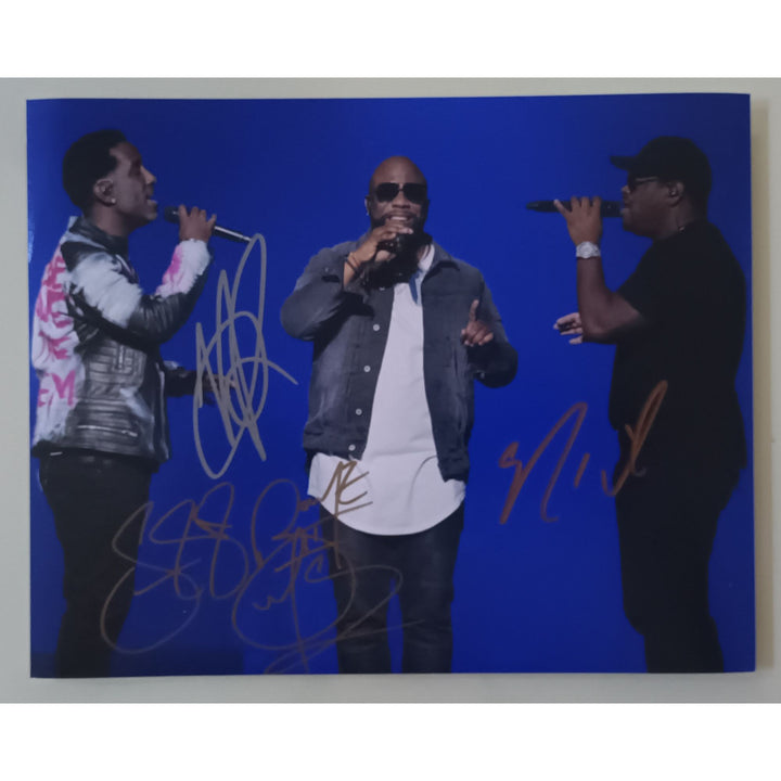 Boyz II Men Nathan Morris Wanya Morris Shawn Stockman 8x10 photo signed