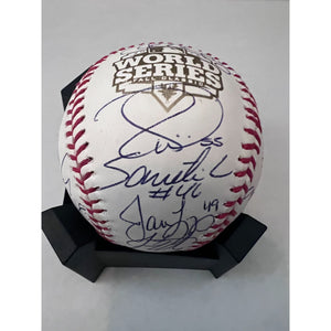 Buster Posey Madison Bumgarner Bruce Bochy 2012 San Francisco Giants World Champions team signed baseball with proof of