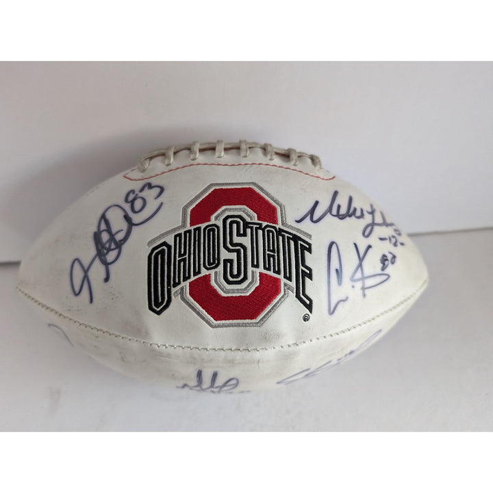 Ohio State Buckeyes Eddie George Archie Griffin Orlando Pace Chris Carter AJ Hawk Legend signed football