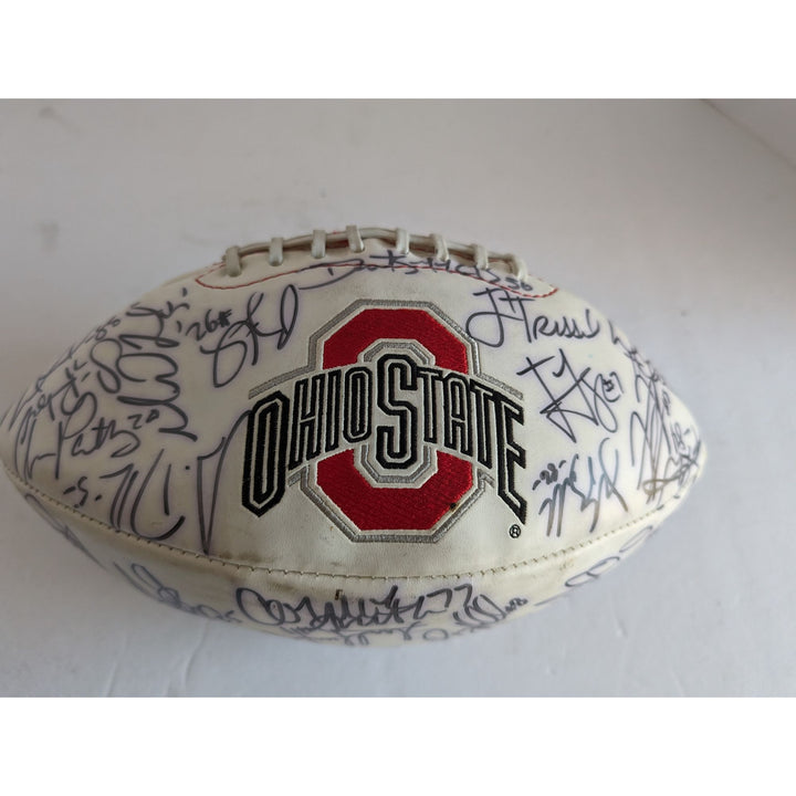 Ohio State Buckeyes Troy Smith Jim Tressell team signed football