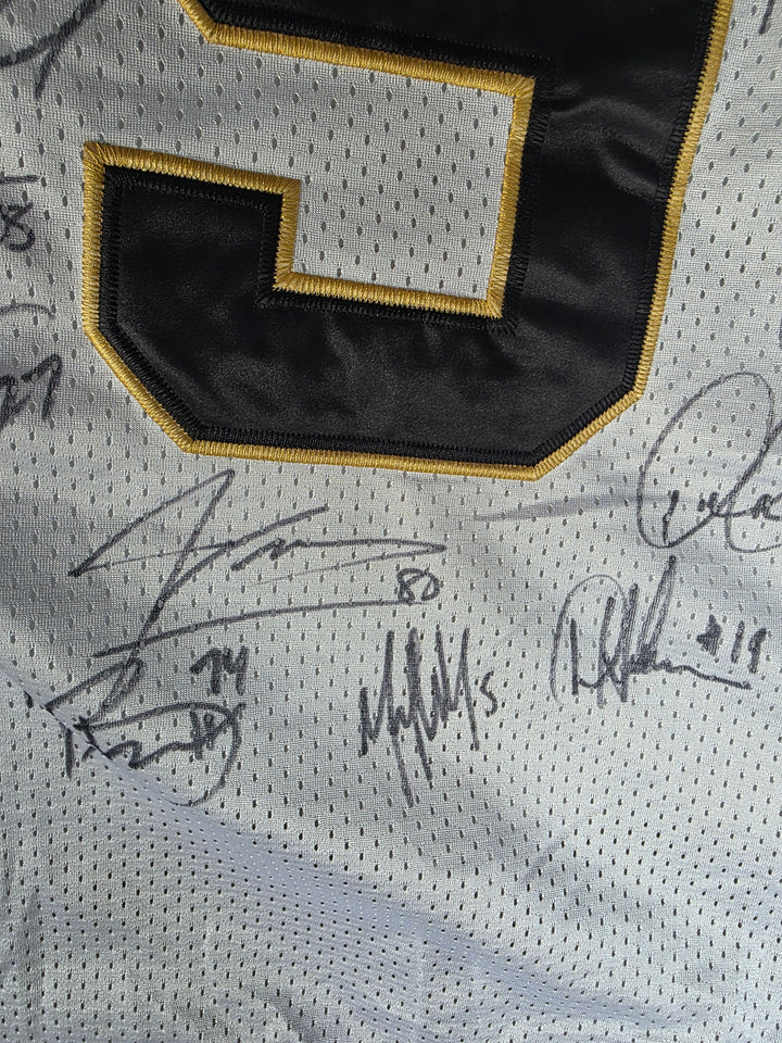 New Orleans Saints team signatures close-up 3