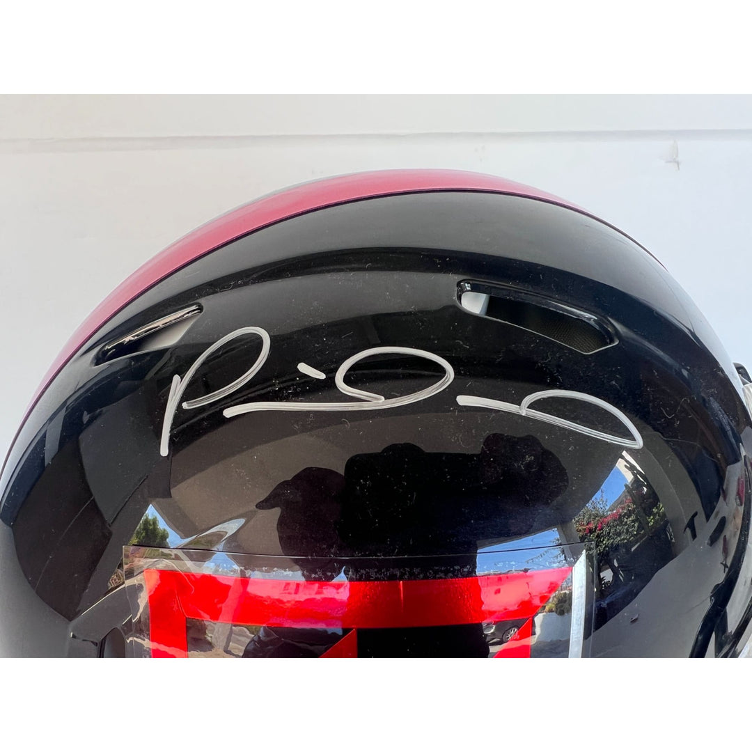 Patrick Mahomes Texas Tech game model helmet signed with proof.