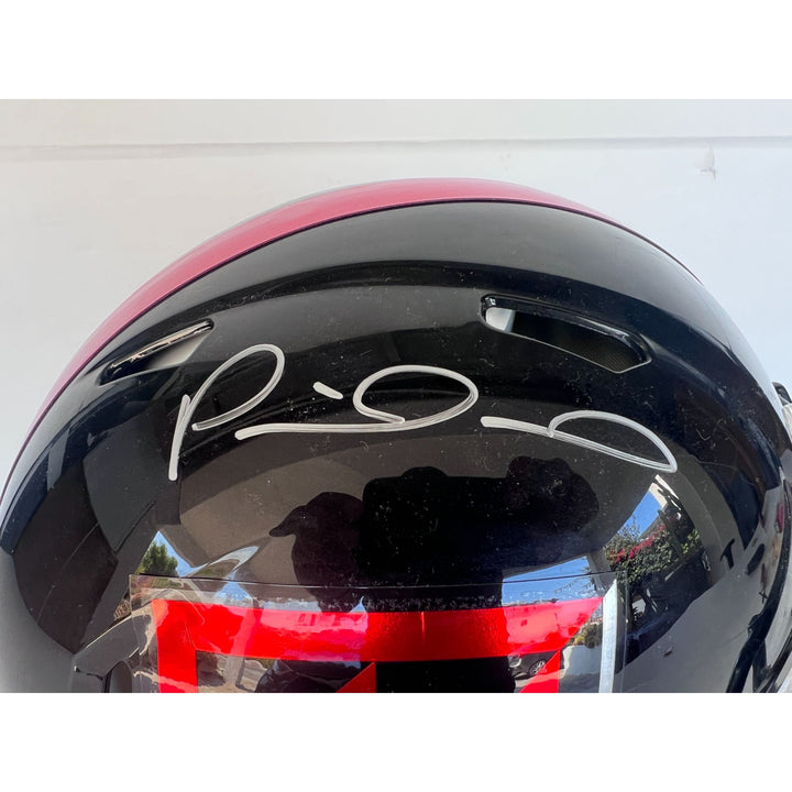 Patrick Mahomes Texas Tech game model helmet signed with proof.