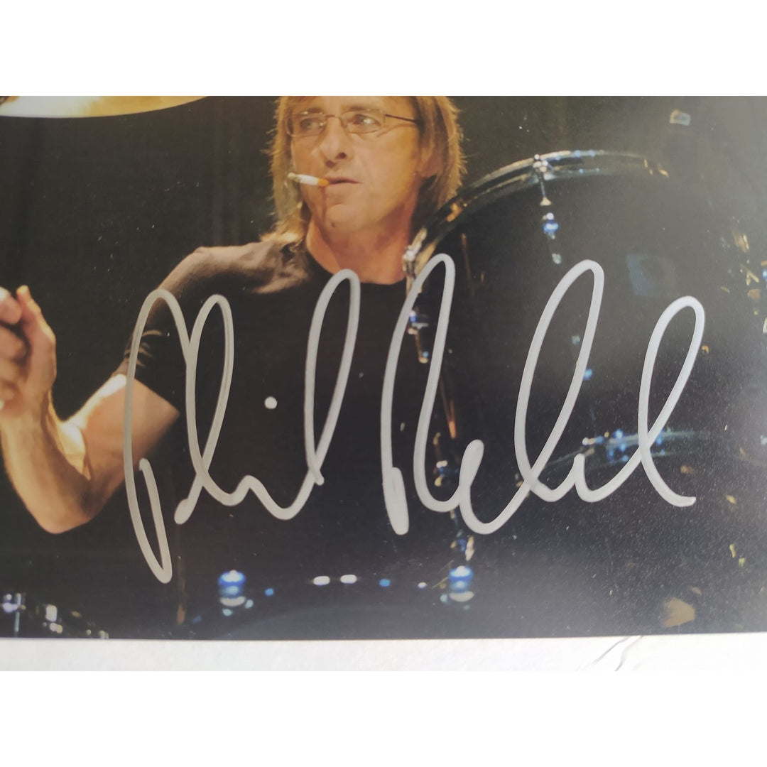 Phil Rudd AC DC drummer 5x7 photo signed with proof