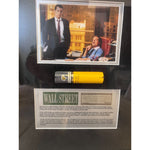 Load image into Gallery viewer, Wall Street Michael Douglas Charlie Sheen cast signed &amp; framed with proof 31x15
