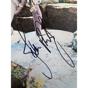 Led Zeppelin, Robert Plant, Jimmy Page, John Paul Jones, Houses of the Holy album signed with proof