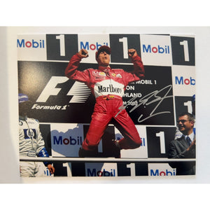 Michael Schumacher Formula 1 Legend 8x10 photo sign with proof