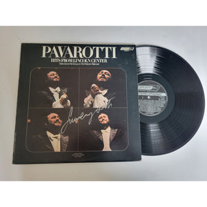 Luciano Pavarotti LP signed with proof