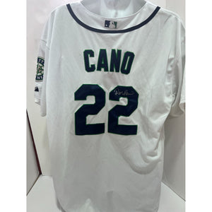 Robinson Cano Seattle Mariners game model embroidered Jersey Size 52 signed with proof