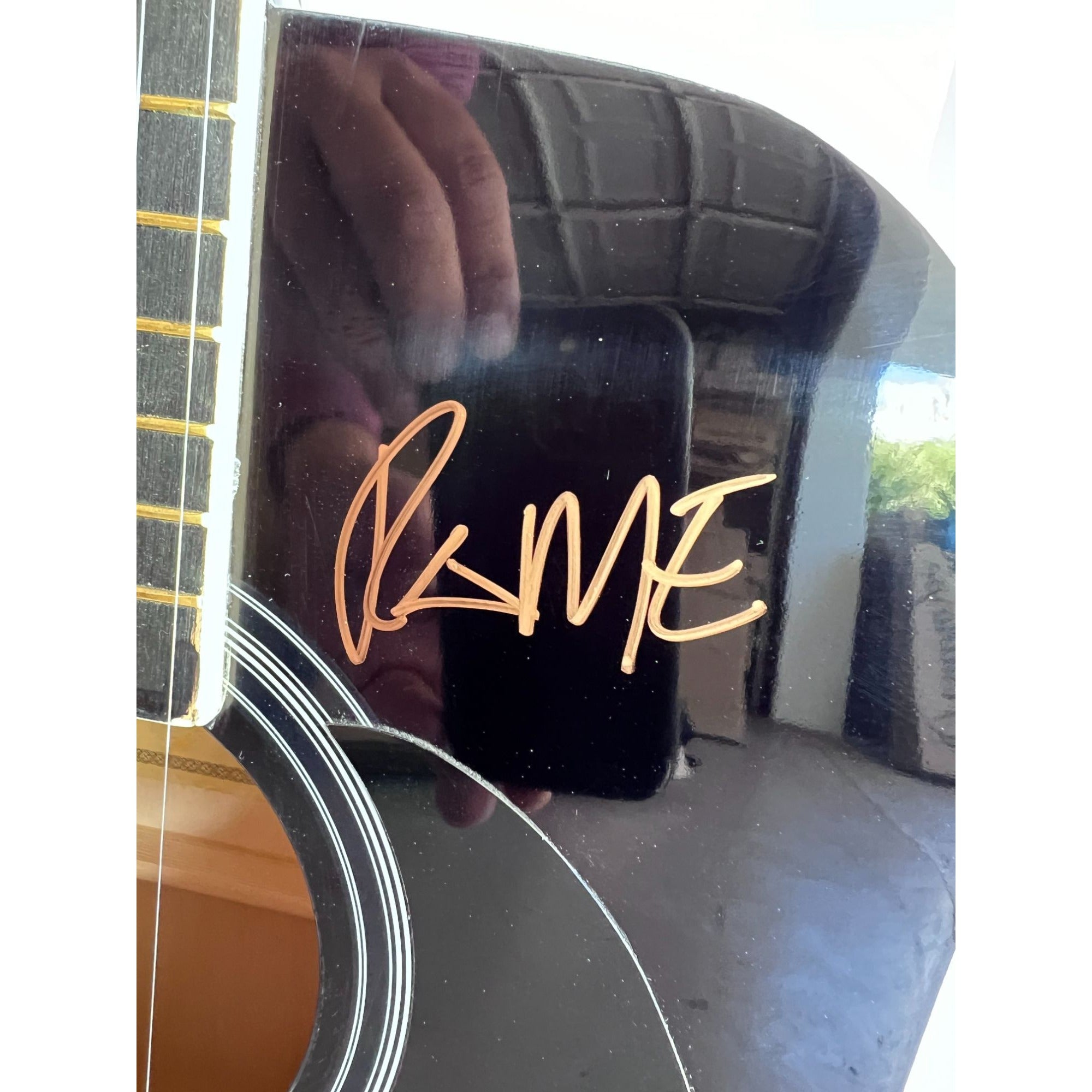 Sublime Bradley Nowell, Bud Gough, and Eric Wilson full size acoustic guitar signed