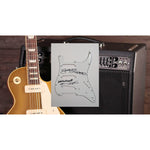 Load image into Gallery viewer, George Harrison and Eric Clapton Fender Stratocaster electric guitar pickguard signed with proof
