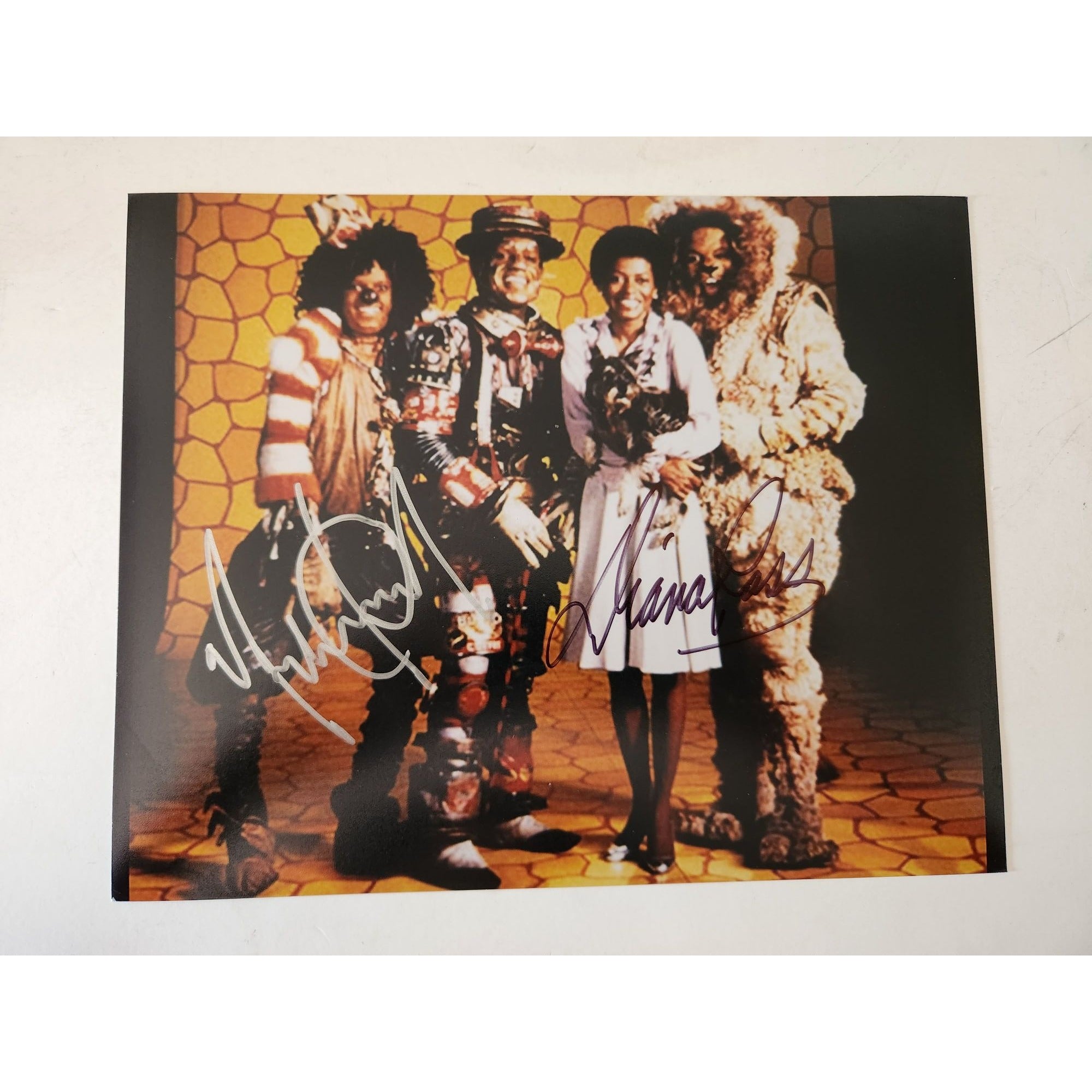 Michael Jackson and Diana Ross 8x10 photo signed with proof