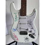 Load image into Gallery viewer, Noel &amp; Liam Gallagher Oasis electric guitar signed with proof
