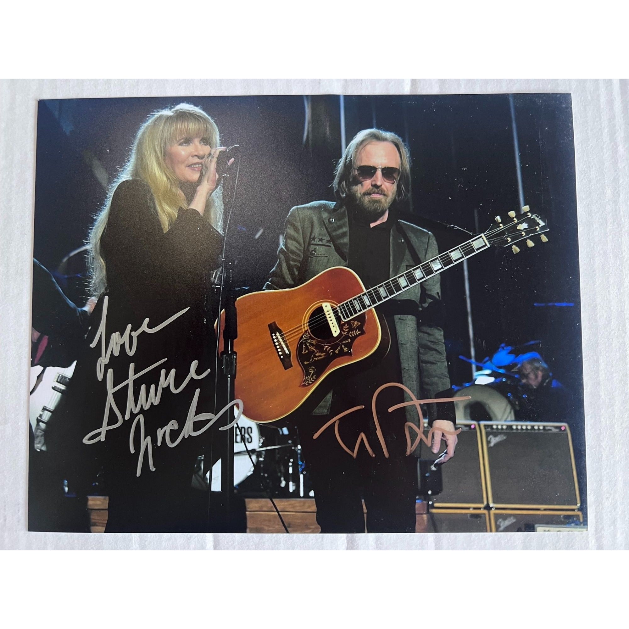 Stevie Nicks and Tom Petty 8x10 photo signed with proof