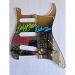 Load image into Gallery viewer, Angus &amp; Malcolm Young Brian Johnson Cliff Williams Phil Rudd AC DC electric guitar pickguard signed with proof
