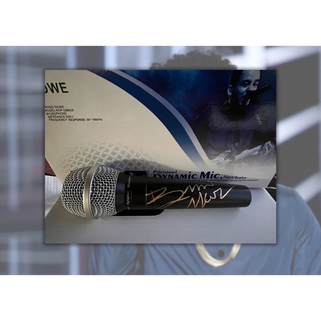 Bruno Mars Microphone signed with proof